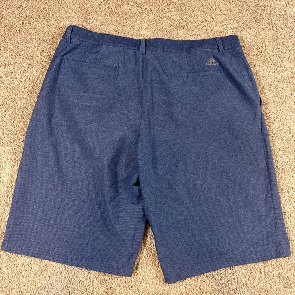 Adidas Golf Shorts Mens 38 Blue Good Ultimate365 Heathered Stretch Athletic